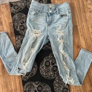 High rise jeans